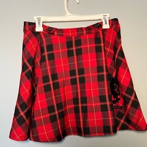 Harry Potter Gryffindor plaid skirt, size Large